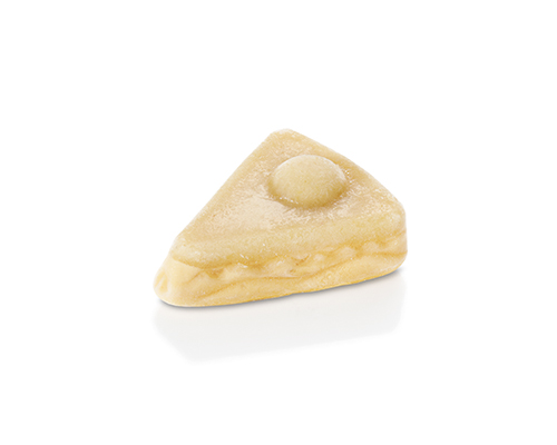 Apfelstrudel püriert mit Quark und Sahne angereichert.