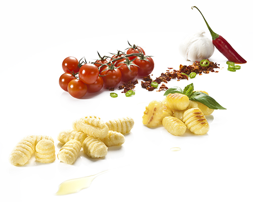 Gefüllte Gnocchi mit Ricotta, al dente gekocht, Al dente gekocht.