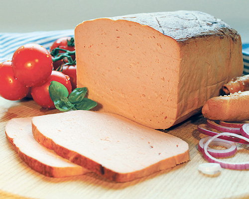 Leberkäse gebraten.