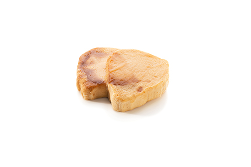 Geflügelbraten püriert aus Hähnchenfleisch, mit Quark und Sahne angereichert.