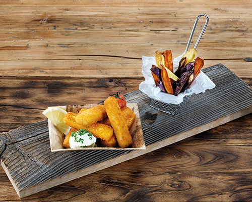 Fischstäbchen paniert, vorgebraten.