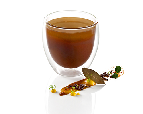 Poultry jus, savoury flavour, light binding.