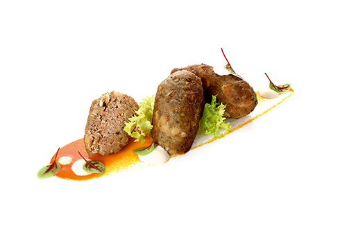 Lammköfte aus der Lammkeule, orientalisch abgeschmeckt.