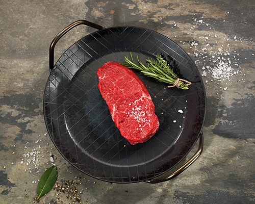 Fresh rump steak from Argentina, vacuum-packed with 10 pieces.