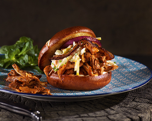 Pulled Chicken am Stück.