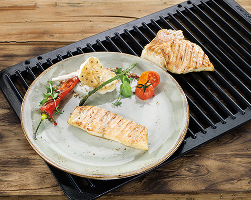 Seelachs vorgebraten, ohne Haut, grätenfrei.