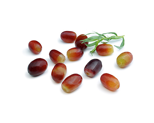 Blue grapes without stock.