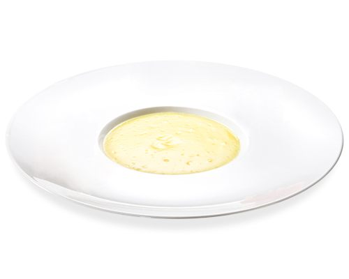 Vanilla milk soup with vanilla flavour.