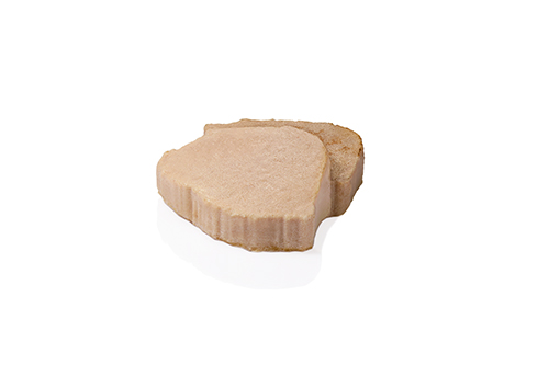 Fleischkäse püriert aus Schweinefleisch, mit Sahne angereichert.