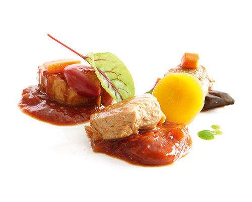 Creamy turkey goulash made from turkey breast, with carrots and courgettes.