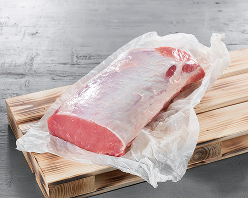 Schweinelachs frisch, am Stück, schier, ohne Kette.