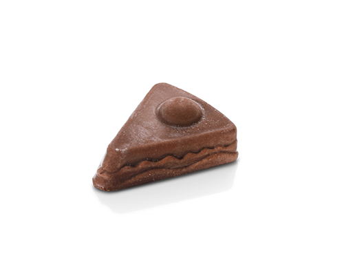 Pureed chocolate cake enriched with quark and cream.