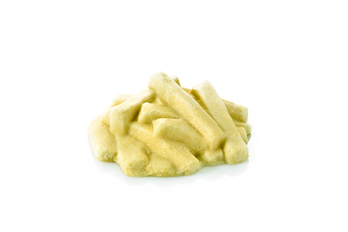 Kohlrabi puréed and enriched with cream.