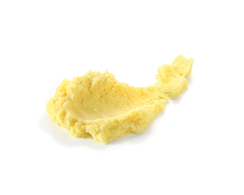 Kartoffelpüree abgeschmeckt mit Sojacreme.