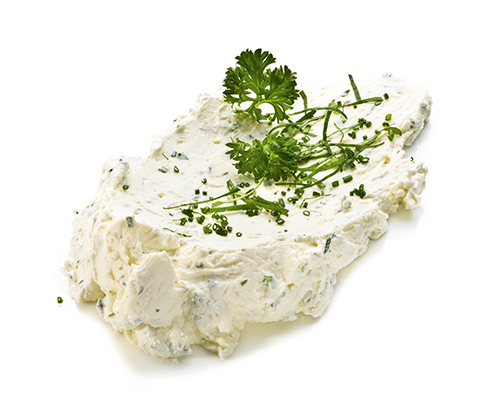 Delight "Kräuter" mit Frischkäsezubereitung, Sauerrahm, Joghurt und frischen Kräutern, verfeinert mit Meerettich.