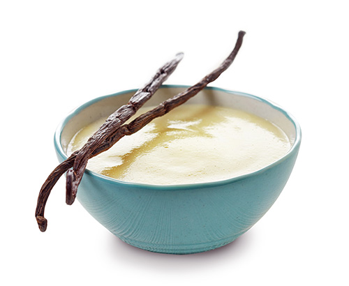 Vanilla sauce with bourbon vanilla.