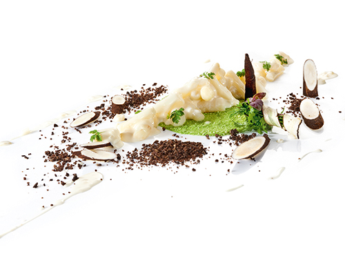 Schwarzwurzeln à la Crème abgerundet mit Schmelzkäse.