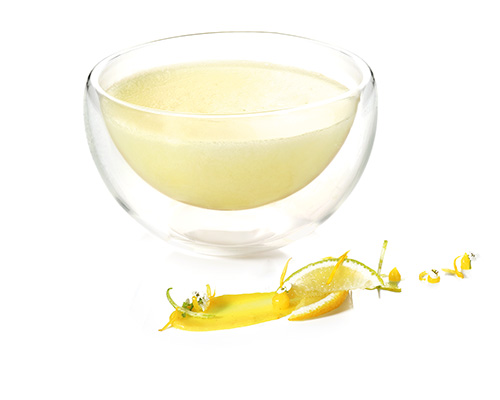 Dressing Zitruszauber für Kinder nach Art einer Zitrus-Vinaigrette, leicht gewürzt.