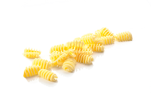 Radinudeln al dente gekocht.