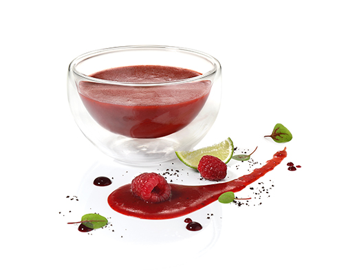 Raspberry, chilli and lime dressing refined with a fruity orange note.