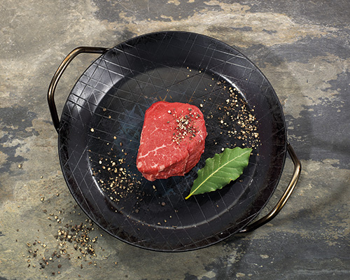 Beef kebab from Argentina, fresh, vacuum-packed with 10 pieces.