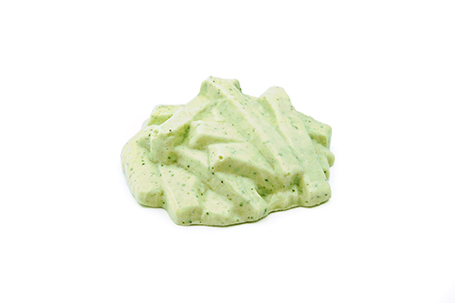 Pureed cucumber salad refined with dill and apple cider vinegar.