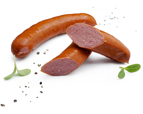 Beef sausage in a sheep sausage casing, piece approx. 100 g.