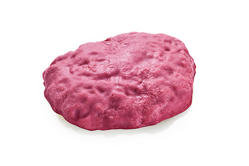Pureed red cabbage enriched with quark.