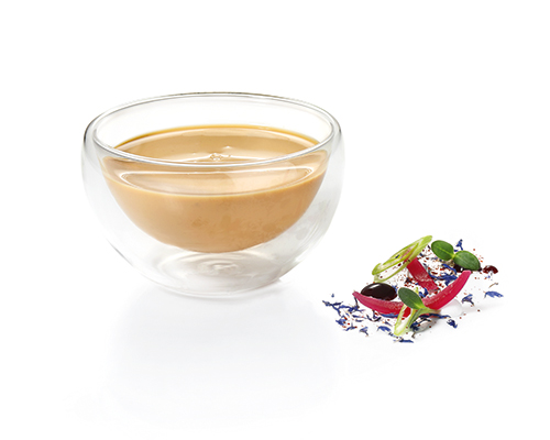 Balsamico-Dressing mit Traubensaft, dunklem Balsamicoessig und Olivenöl.