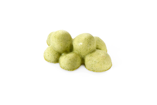 Ham and Brussels sprouts pureed with onions and bacon, refined with soya cream.