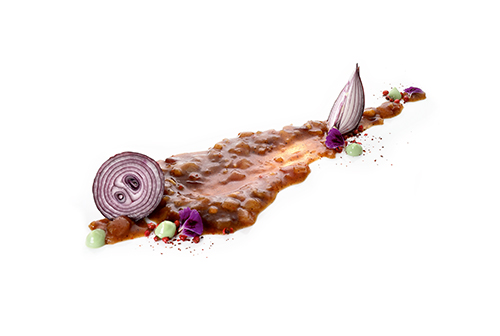 Onion-Sumach-Jam vegane Zwiebelmarmelade, verfeinert mit Sumach.