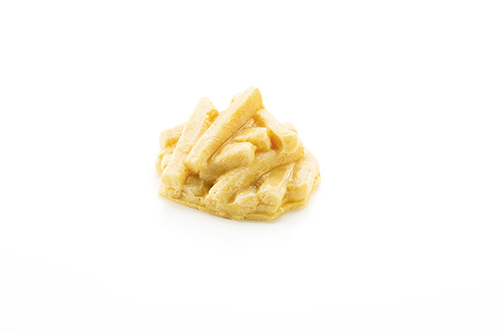 Pasta püriert mit Sojacreme fein abgeschmeckt.